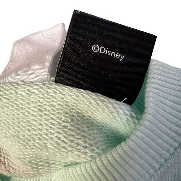 Zara x Disney Girl's 8-9 Mickey Mouse Surf Sweatshirt Green So Tired Of Surfing - Picture 5 of 14